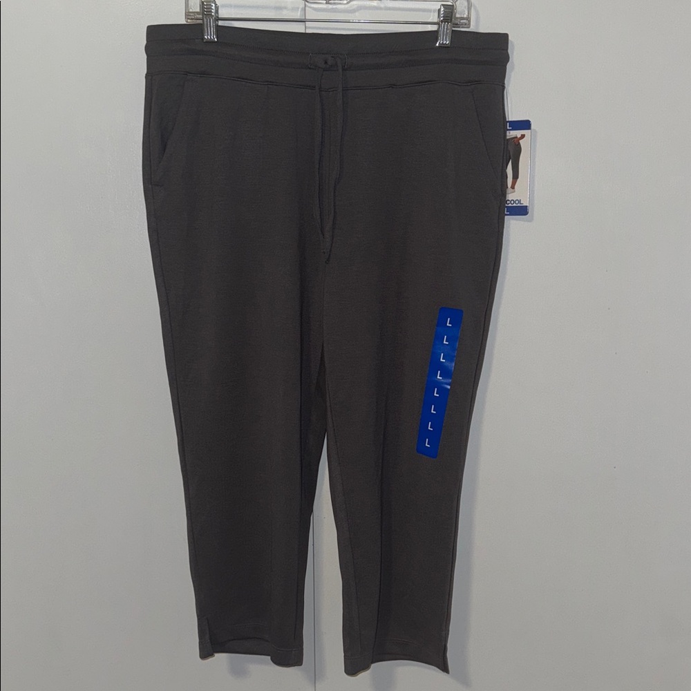 32 Degrees Pull On Soft Knit Capri Pants Pewter Gray Women’s Large L - Picture 4 of 13